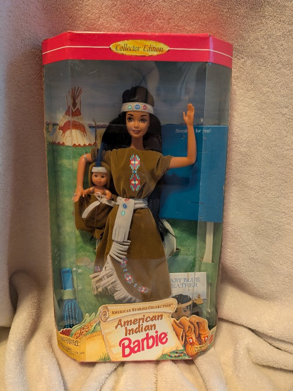NIB 1995 Collector Series American Stories American Indian Barbie #14715